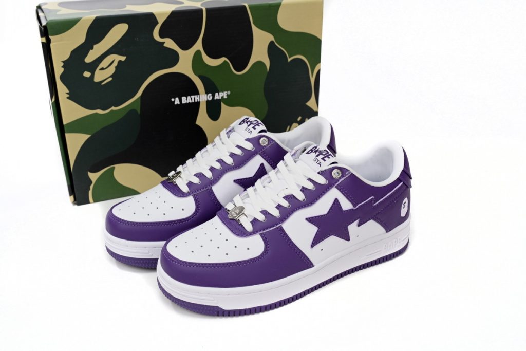 A Bathing Ape Bape Sta Low White Purple OKLU2026424