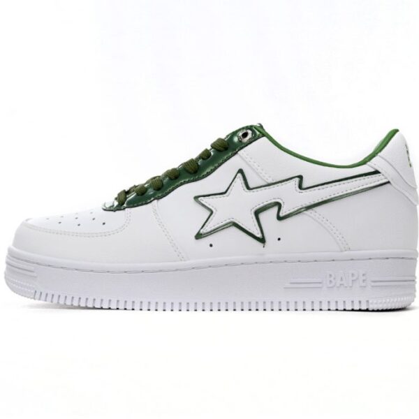 A Bathing Ape Bape Sta Low White Green edge OKLU2026426
