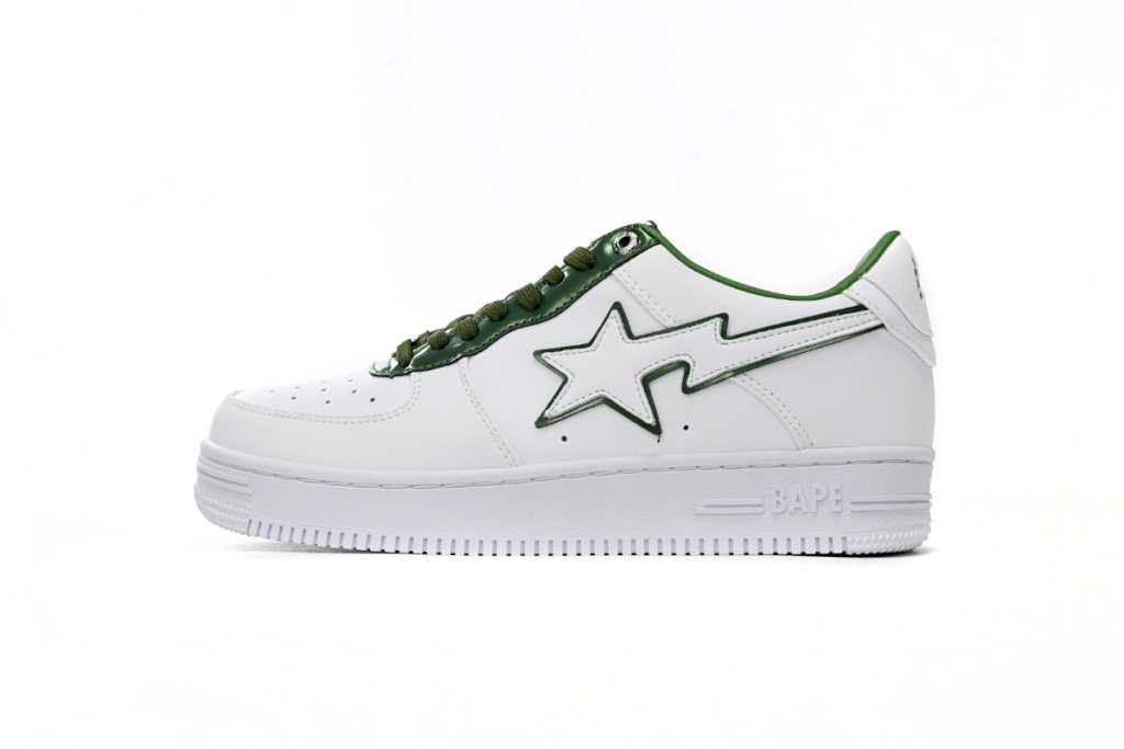 A Bathing Ape Bape Sta Low White Green edge OKLU2026426
