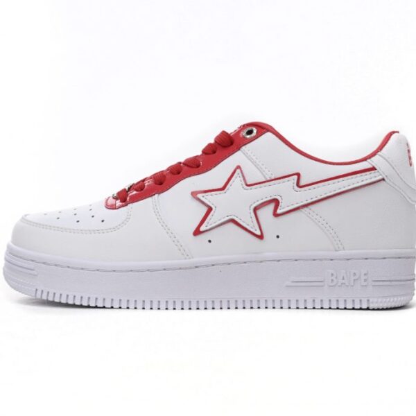 A Bathing Ape Bape Sta Low White Red Border OKLU2026427