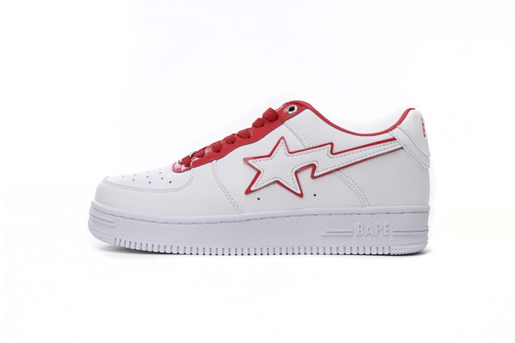 A Bathing Ape Bape Sta Low White Red Border OKLU2026427