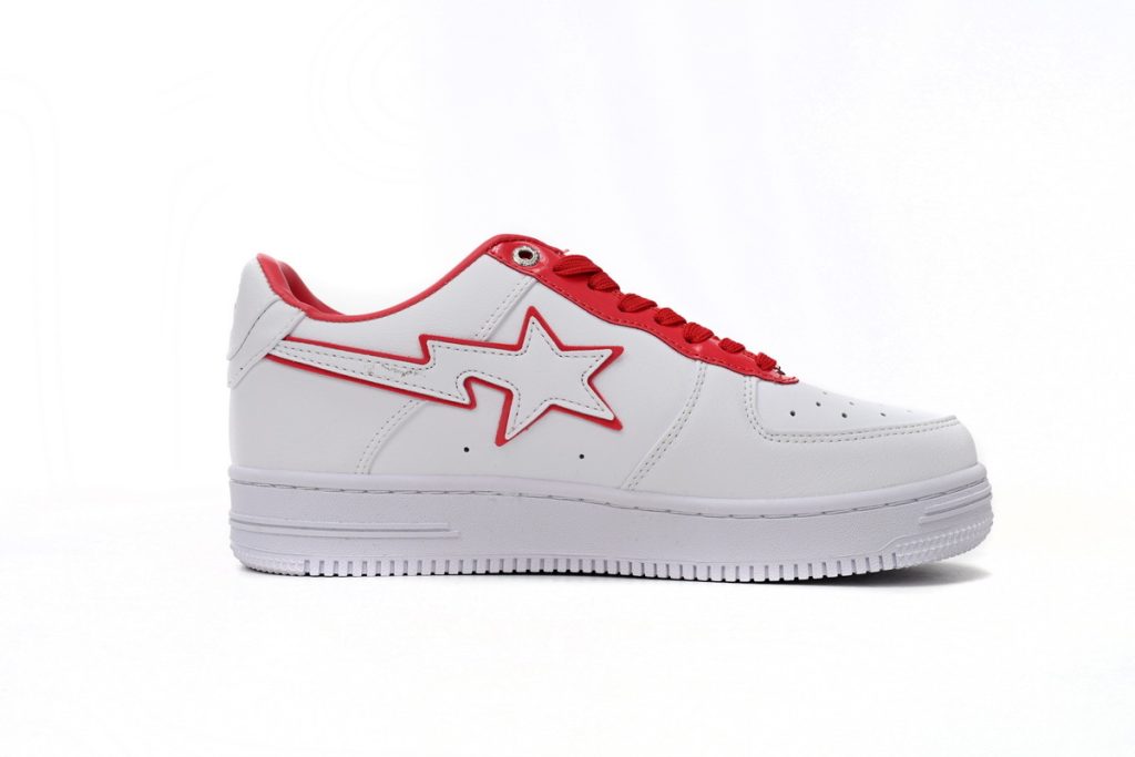 A Bathing Ape Bape Sta Low White Red Border OKLU2026427