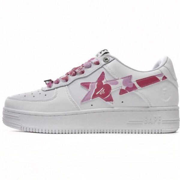 A Bathing Ape Bape Sta Low White Red Camouflage Camouflage OKLU2026433