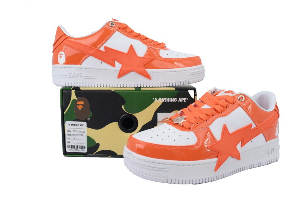 A BATHING APE Bape STA White Orange Red OKLU2026440