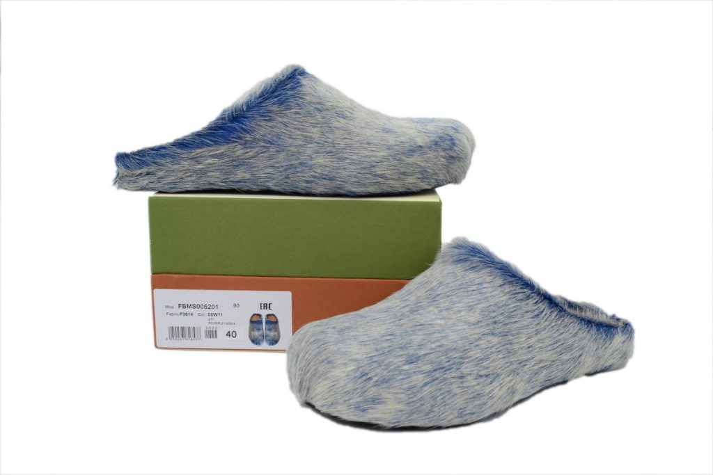 MARNI Fussbett Tie Dye white Blue OKLU2026493