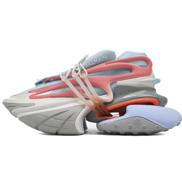 BALMAIN Multikolor Buty sportowe Grey Blue Red OKLU2026645