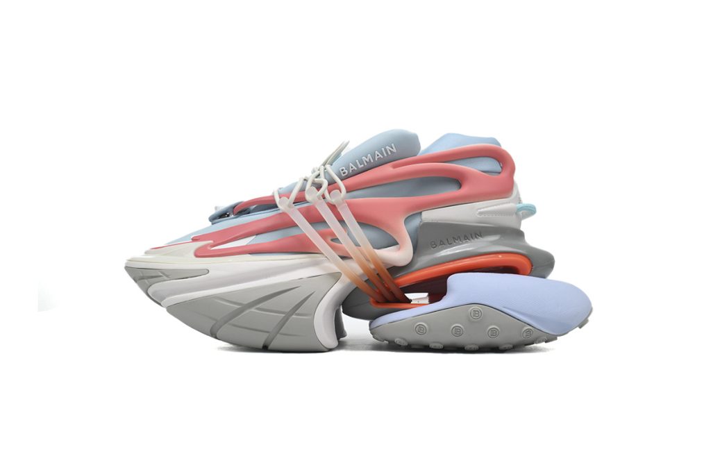 BALMAIN Multikolor Buty sportowe Grey Blue Red OKLU2026645