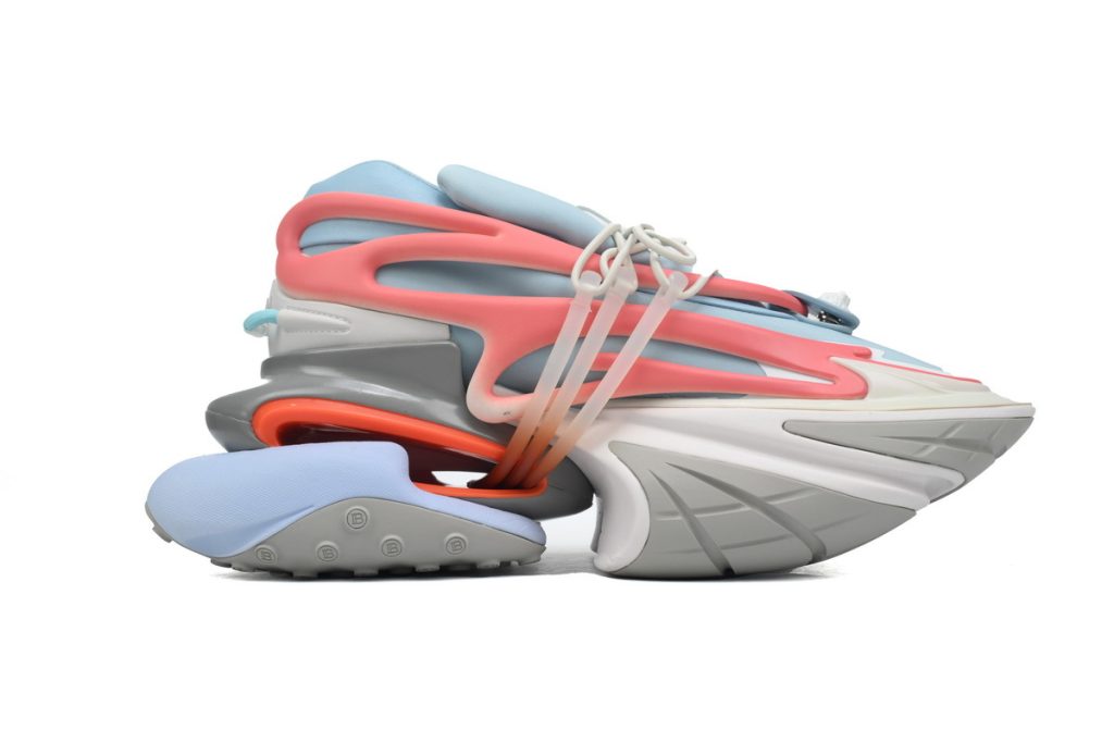 BALMAIN Multikolor Buty sportowe Grey Blue Red OKLU2026645