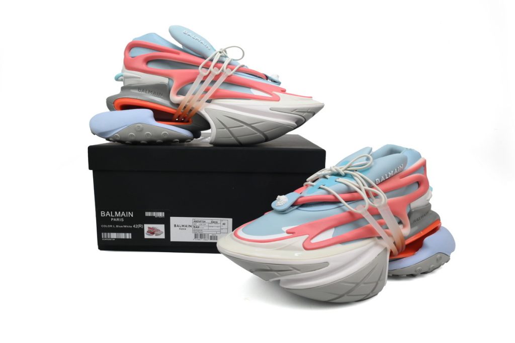 BALMAIN Multikolor Buty sportowe Grey Blue Red OKLU2026645