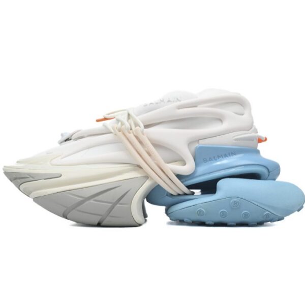 BALMAIN Multikolor Buty sportowe White Blue OKLU2026646