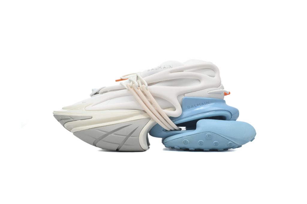 BALMAIN Multikolor Buty sportowe White Blue OKLU2026646