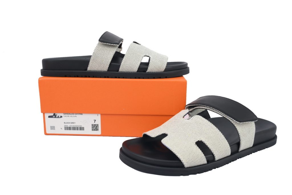 Hermes Chypre Sandal Dark Gray OKLU2026651