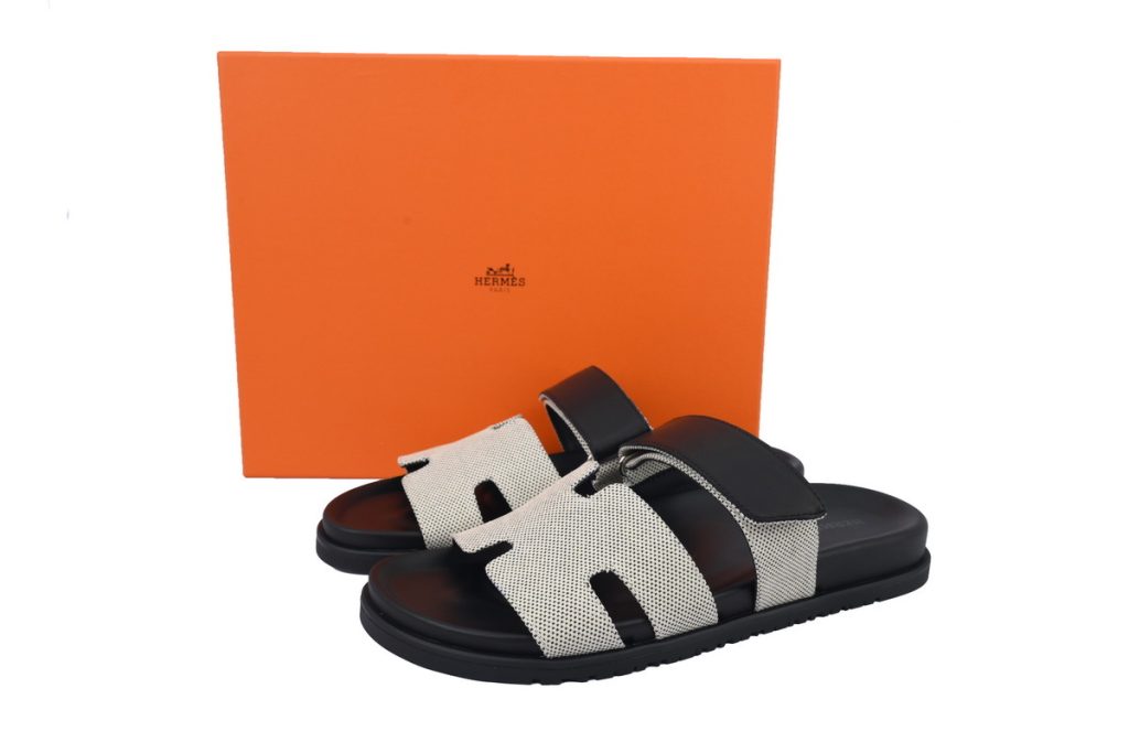 Hermes Chypre Sandal Dark Gray OKLU2026651