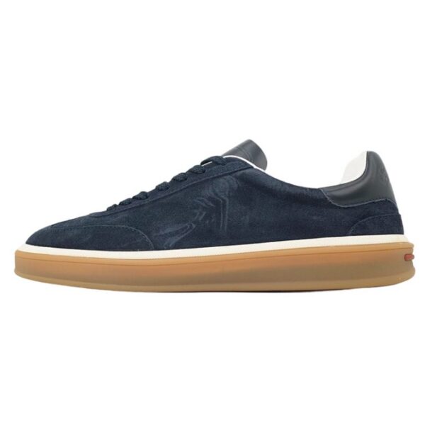 Loro Piana Tennis Walk Sneaker Suede Calf Split Slate Blue OKLU2026698