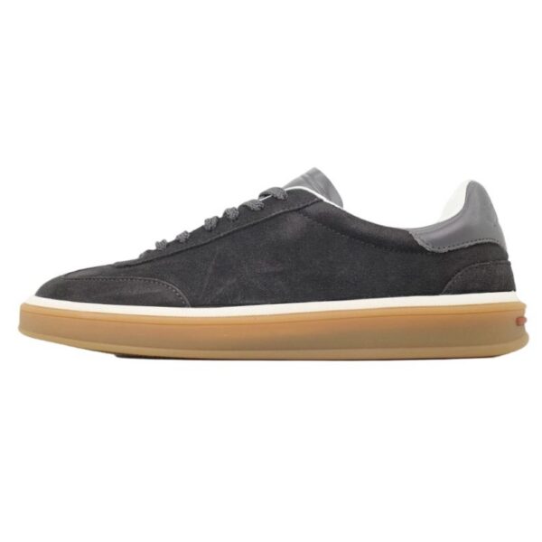 Loro Piana Tennis Walk Sneaker Suede Calf Split Grayish Brown OKLU2026699