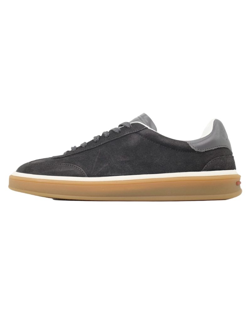 Loro Piana Tennis Walk Sneaker Suede Calf Split Grayish Brown OKLU2026699
