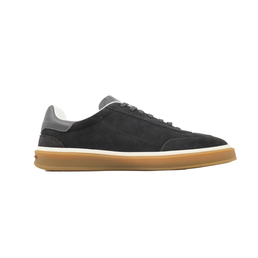 Loro Piana Tennis Walk Sneaker Suede Calf Split Grayish Brown OKLU2026699