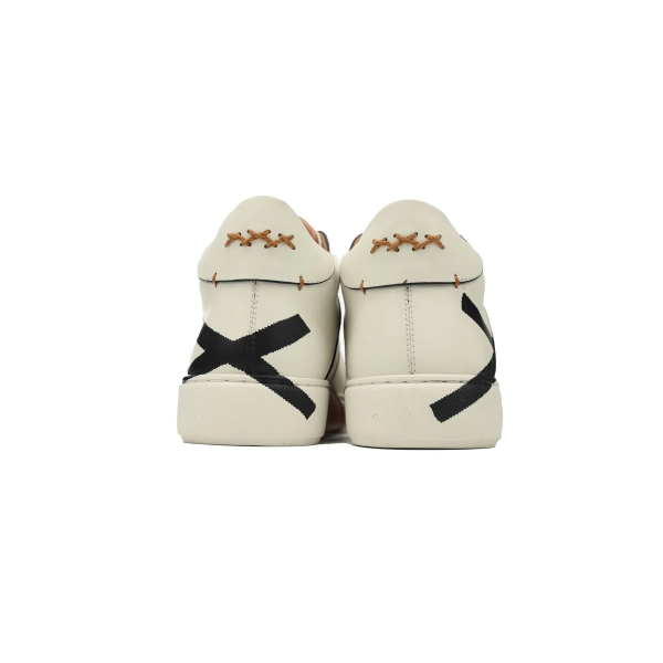 Zegna Tiziano Leather Mid-top Sneakers In White Black OKLU2026711