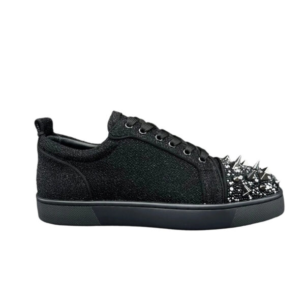 Christian Louboutin Louis Junior P Pik Pik Strass Sneakers Black OKLU2026712