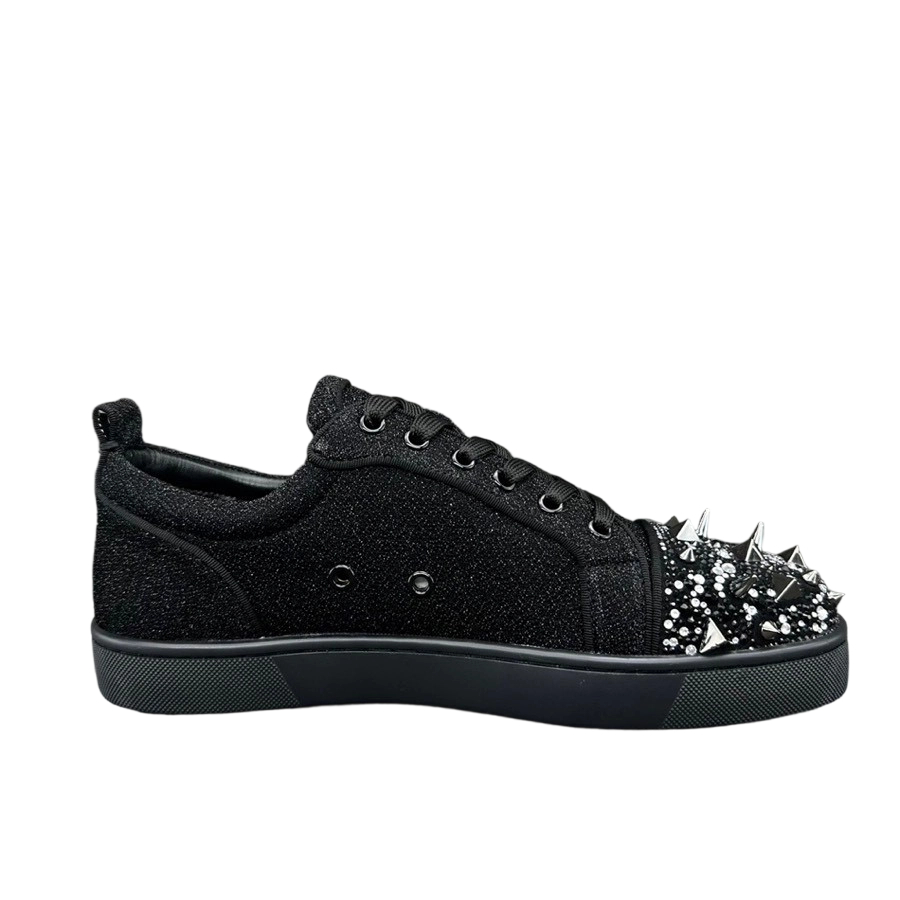 Christian Louboutin Louis Junior P Pik Pik Strass Sneakers Black OKLU2026712