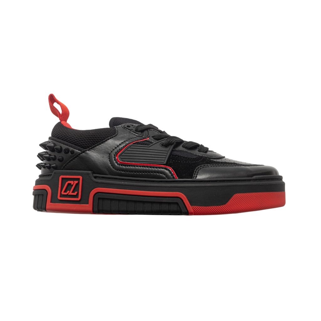Christian Louboutin Astroloubi Sneakers Calf Leather And Suede Black Men OKLU2026714