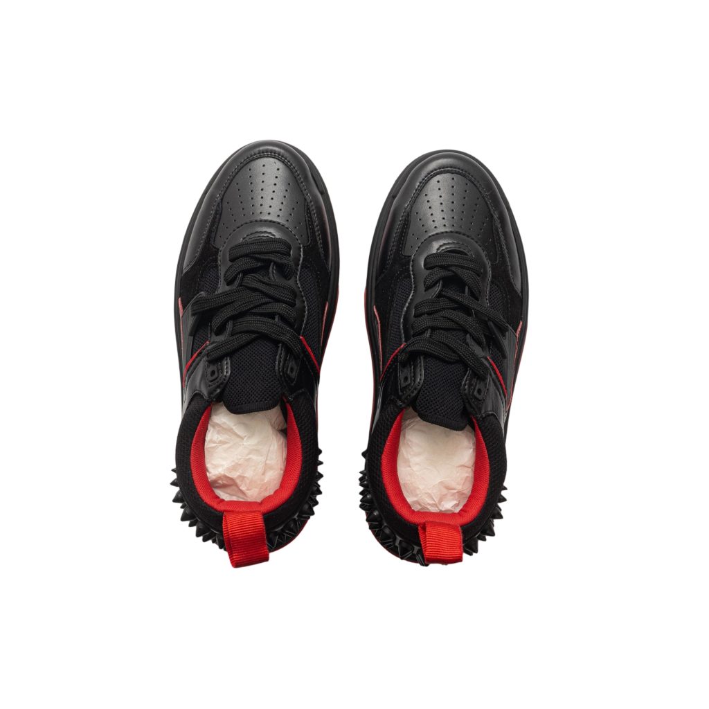 Christian Louboutin Astroloubi Sneakers Calf Leather And Suede Black Men OKLU2026714