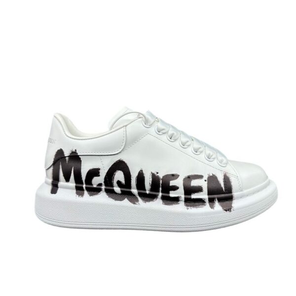 Alexander McQueen Oversized Graffiti White Black OKLU2026718