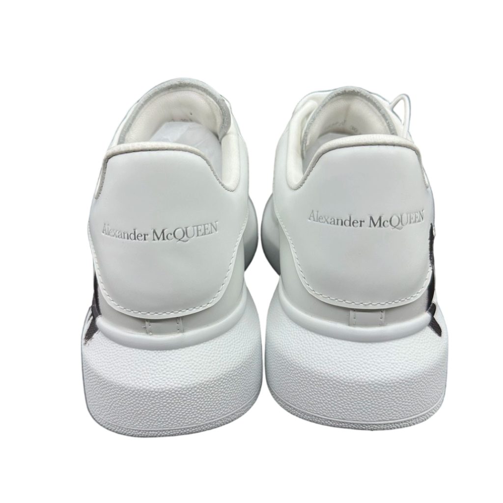 Alexander McQueen Oversized Graffiti White Black OKLU2026718