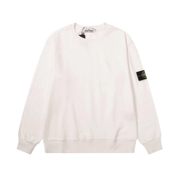 STONE ISLAN loose round neck hoodie White OKLU2026731