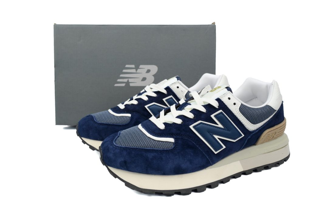 New Balance 574 Running Shoes Blue and White OKLU2026810