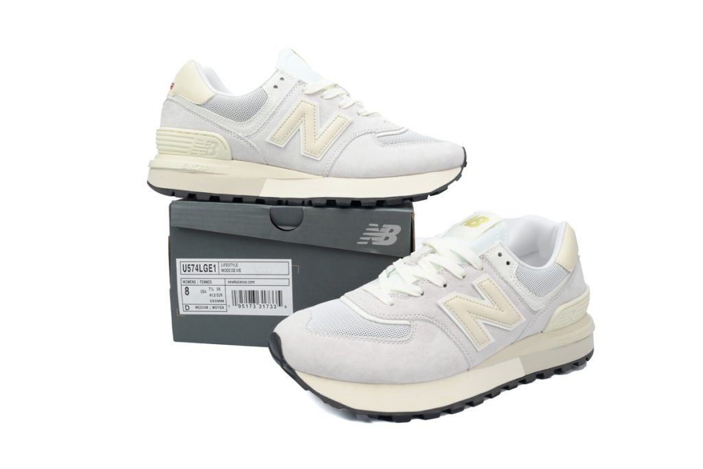 New Balance 574 running shoes gray beige OKLU2026813