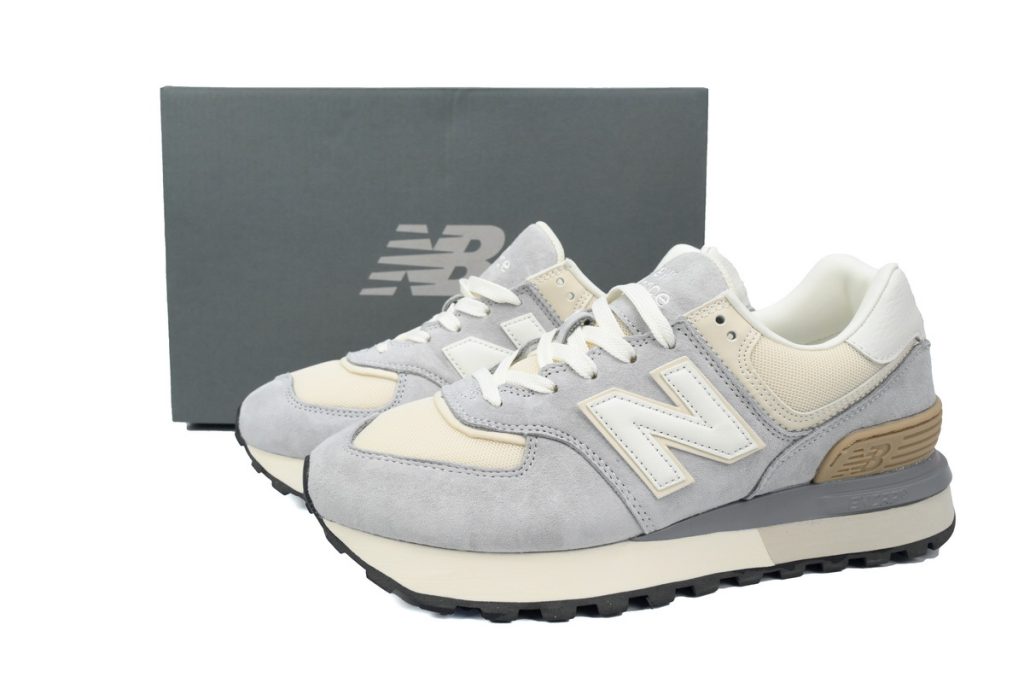 New Balance 574 running shoes gray white OKLU2026814
