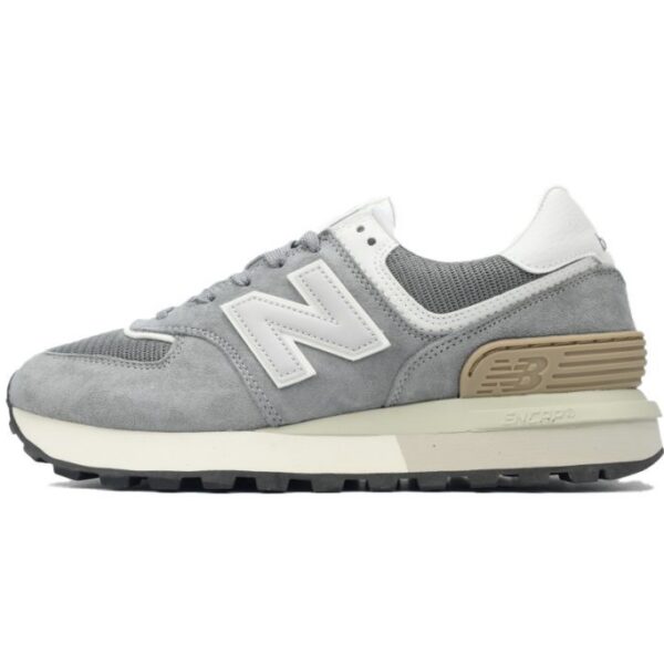 New Balance 574 running shoes white gray OKLU2026817