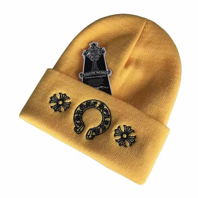 Chrome Hearts Horse Shoe Beanie yellow OKLU2026998