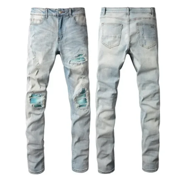 Amiri Blue Patch Skinny Jeans OKZY202604