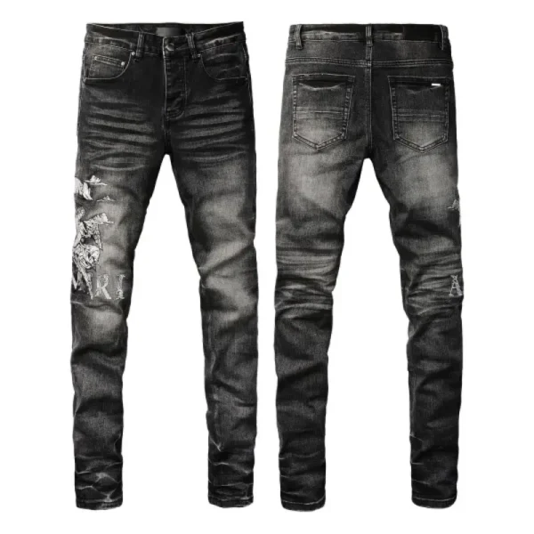 Amiri Angel Print Black Jeans OKZY202607