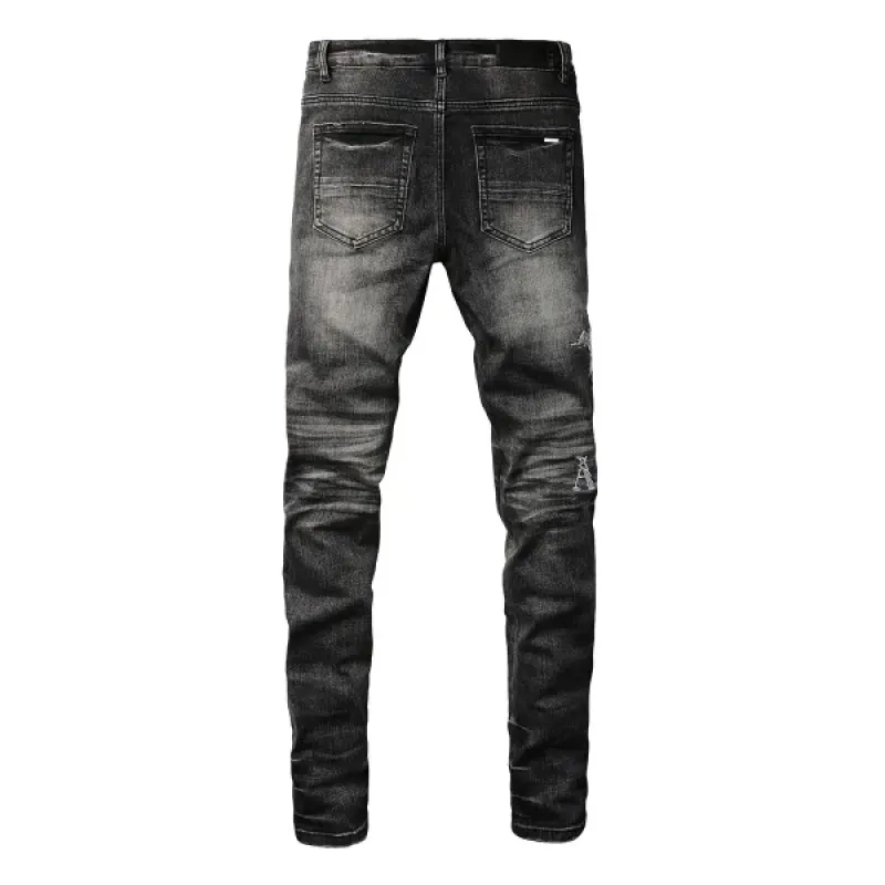Amiri Angel Print Black Jeans OKZY202607