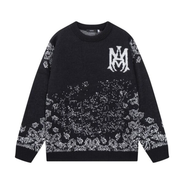 Amiri Bandana Logo Sweater Black OKZY20261026