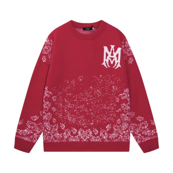 Amiri Bandana Logo Sweater Red OKZY20261027