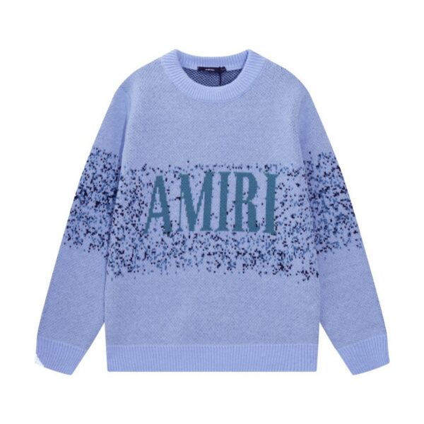 Amiri Gradient Logo Sweater Light Blue OKZY20261028