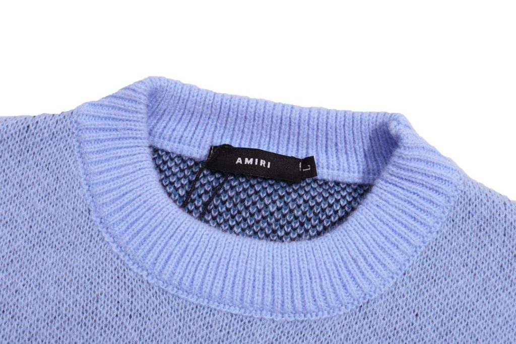 Amiri Gradient Logo Sweater Light Blue OKZY20261028