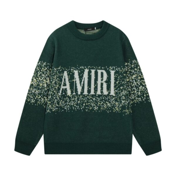 Amiri Gradient Logo Sweater Dark Green OKZY20261029