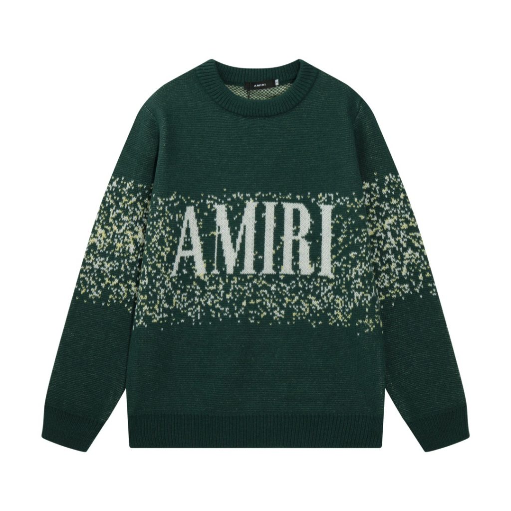 Amiri Gradient Logo Sweater Dark Green OKZY20261029