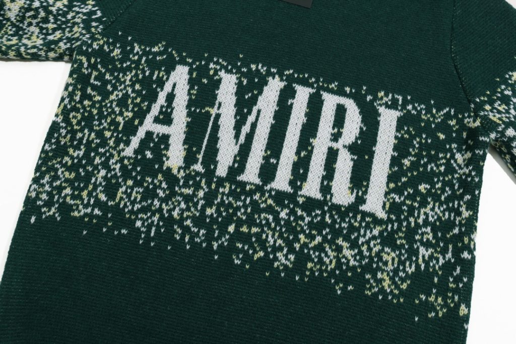 Amiri Gradient Logo Sweater Dark Green OKZY20261029
