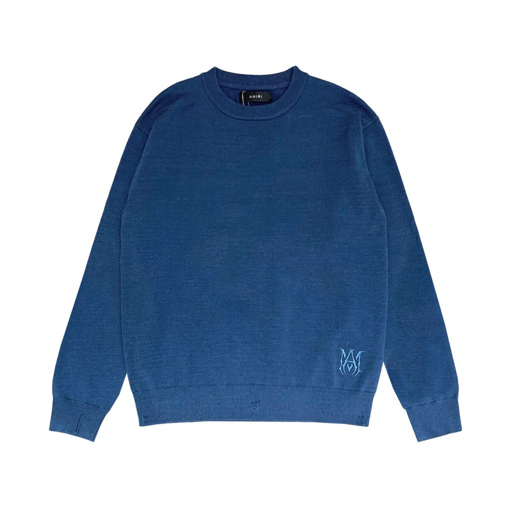 Amiri Embroidered Logo Sweater Navy OKZY20261030