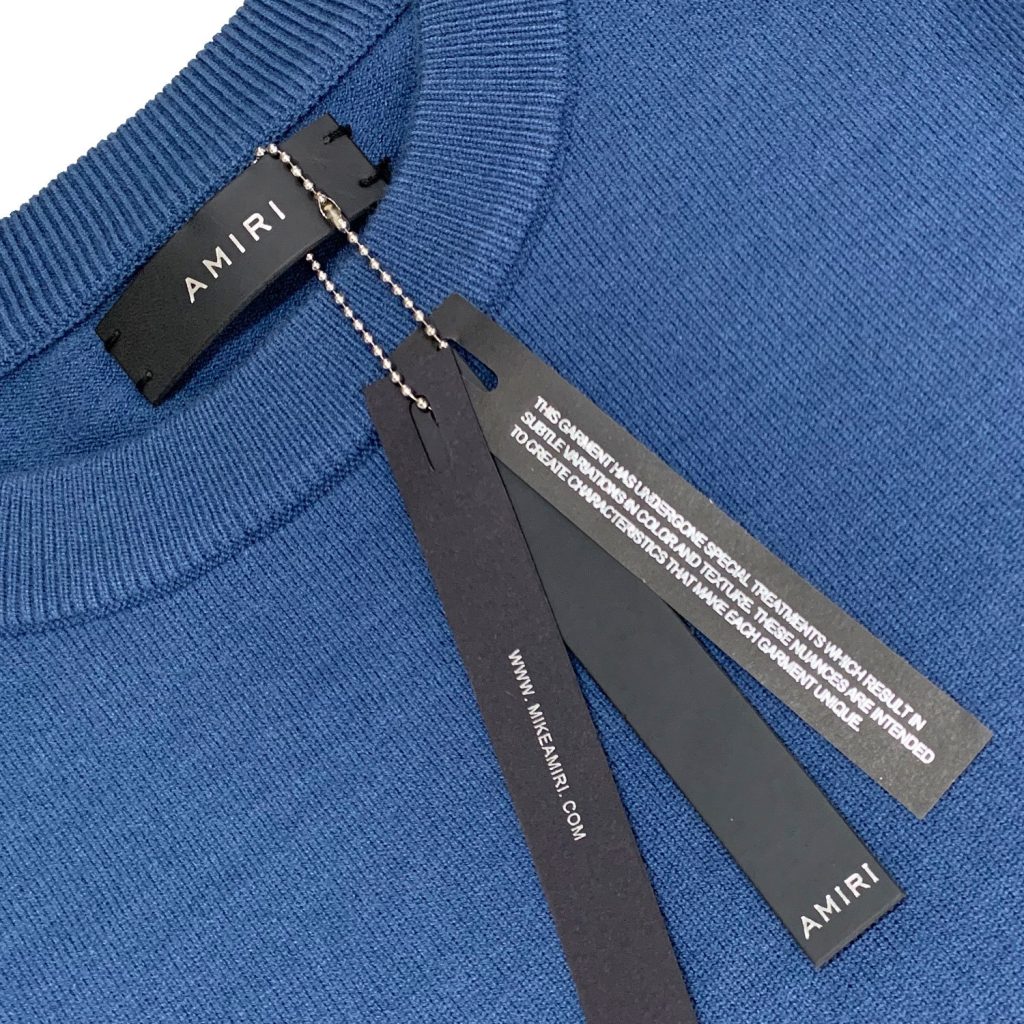 Amiri Embroidered Logo Sweater Navy OKZY20261030