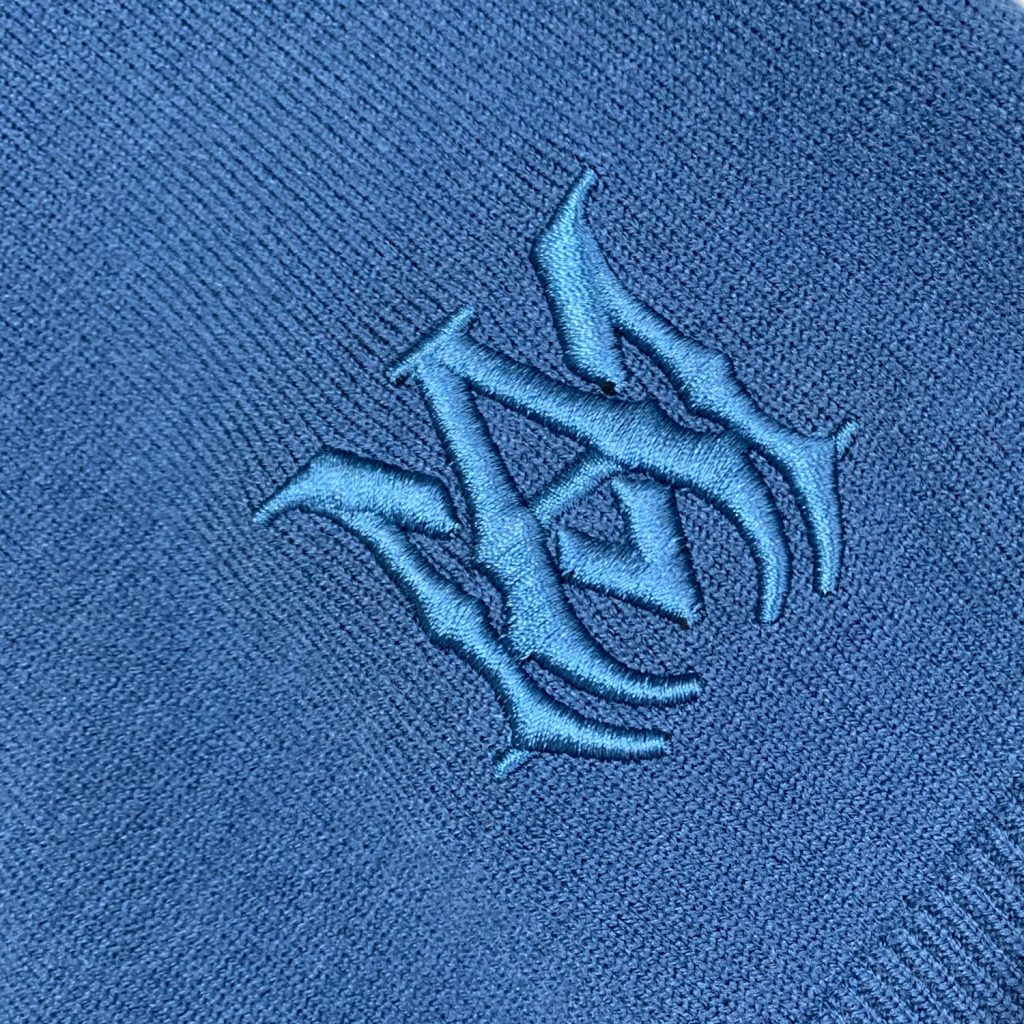 Amiri Embroidered Logo Sweater Navy OKZY20261030