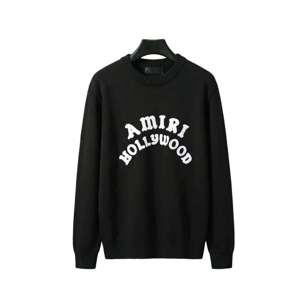 Amiri Hollywood Logo Sweater Black OKZY20261032