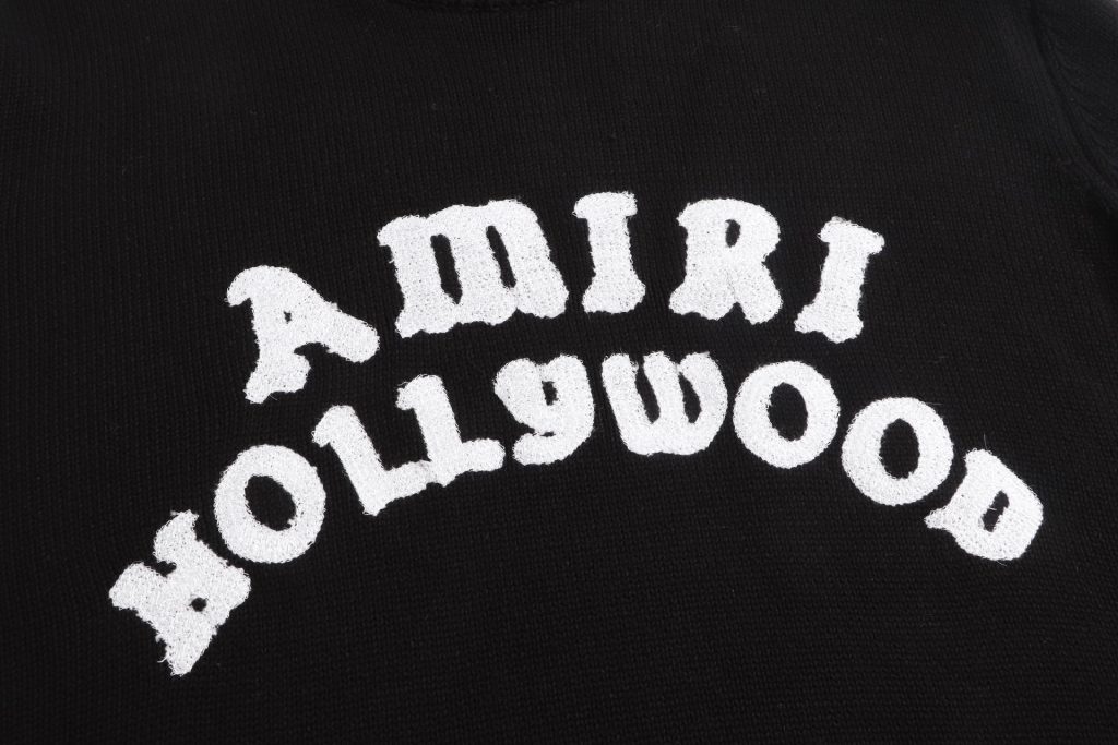 Amiri Hollywood Logo Sweater Black OKZY20261032