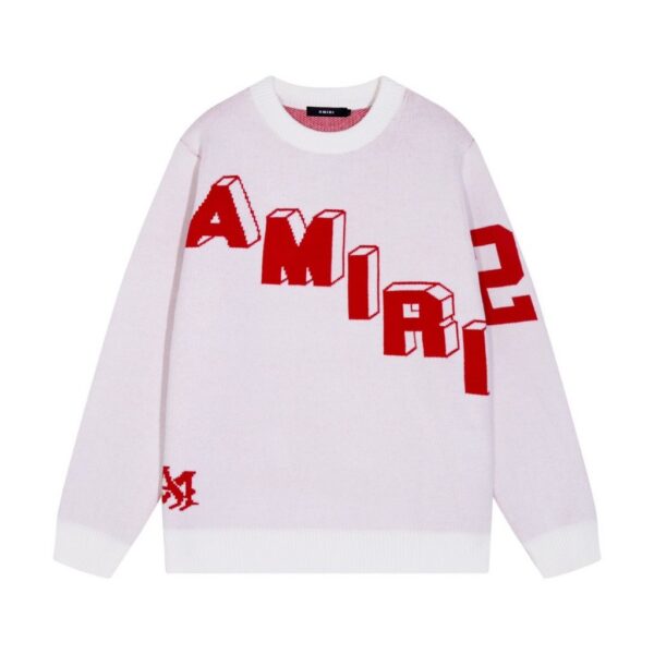 Amiri 3D Letter Logo Sweater Light Pink OKZY20261039